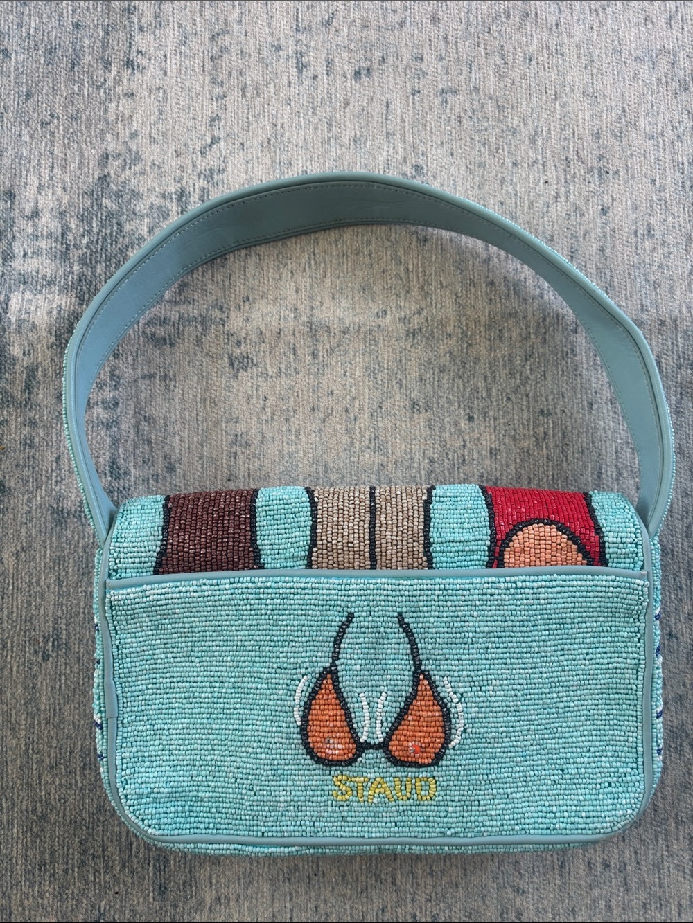 STAUD Tommy Beach Bum Beaded Bag - Picture 9 of 9